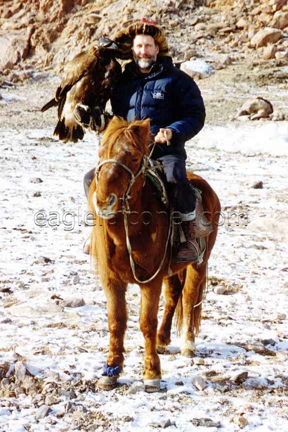 Alan Gates on Horseback with Berkut