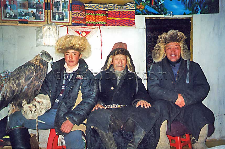 Kazakh Eaglehunter family