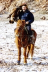 Alan Gates on Mongolian horse